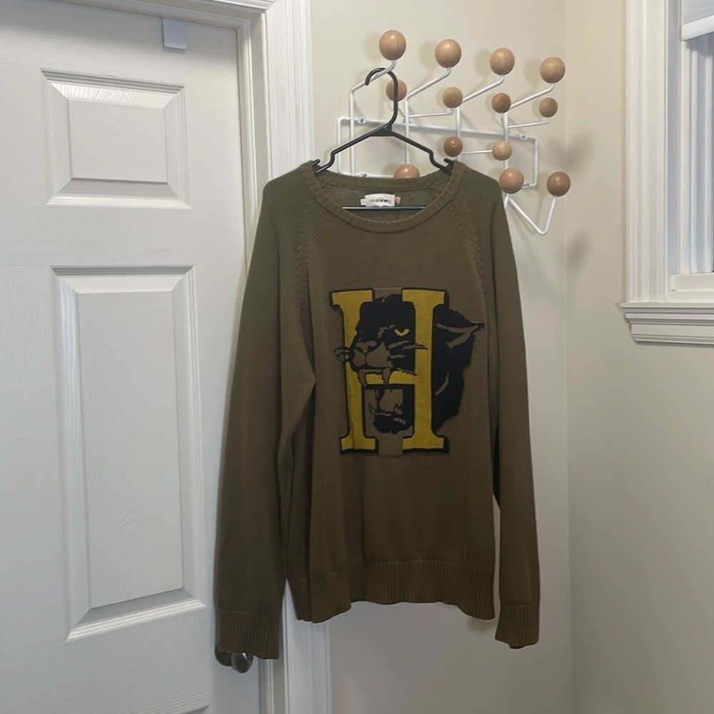 Honor The Gift - Long Sleeve Varsity Sweater - Green - L